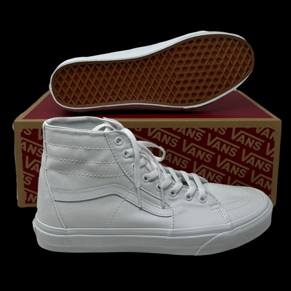 VANS Skate Sk8-Hi Shoes Casual Women's Size Sneakers SB White Canvas VN0A4U16L5R - Picture 4 of 10